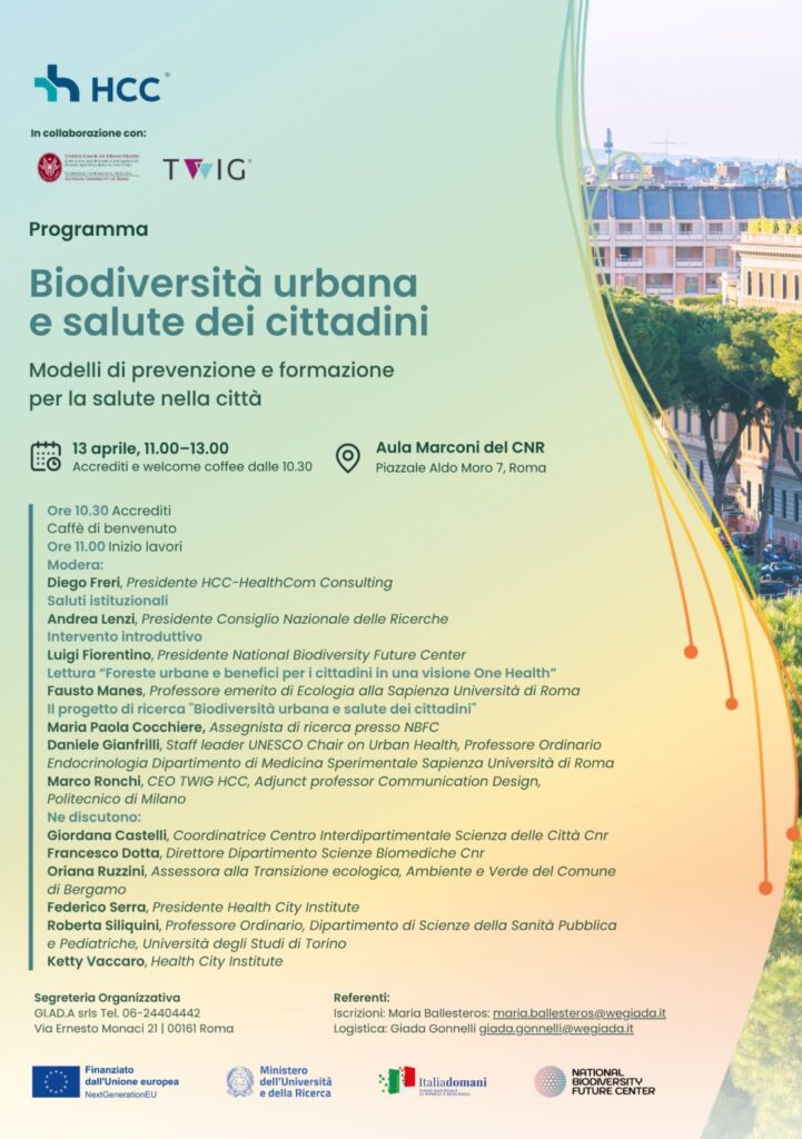 Biodiversità urbana e salute dei cittadini
